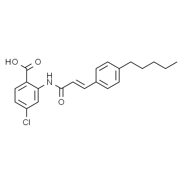 4-Chloro-2-(3-(4-pentylphenyl)acrylamido)benzoic acid