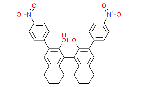 (R)-5，5'，6，6'，7，7'，8，8'-Octahydro-3，3'-bis(4-nitrophenyl)-[1，1'-binaphthalene]-2，2'-diol