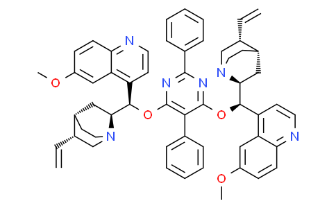 (8α，9R)-(8''α，9''R)-9，9''-[(2，5-Diphenyl-4，6-pyrimidinediyl)bis(oxy)]bis[6'-methoxycinchonan]
