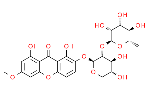 Swertianin 2-O-α-L- rhamnopyranosyl-(1→2)-β-D-xylopyranoside