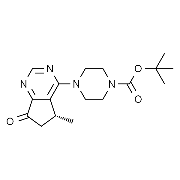 (R)-tert-Butyl 4-(5-methyl-7-oxo-6,7-dihydro-5H-cyclopenta[d]pyrimidin-4-yl)piperazine-1-carboxylate