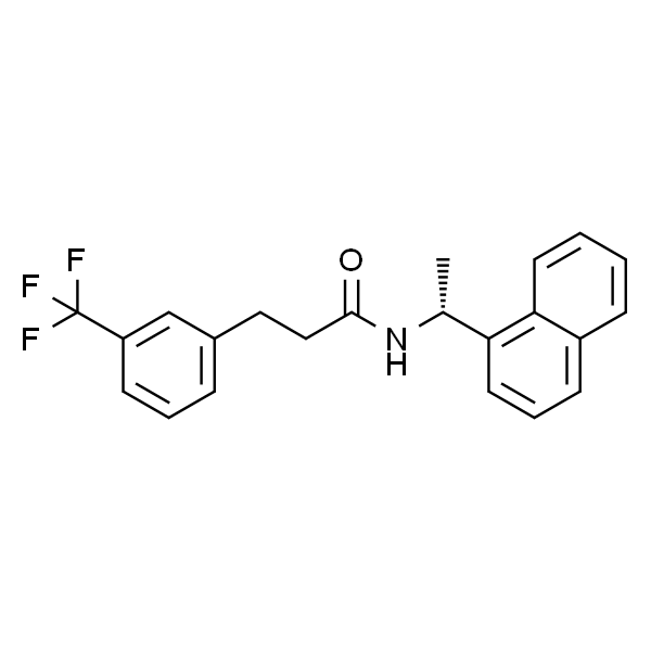 (R)-N-(1-(Naphthalen-1-yl)ethyl)-3-(3-(trifluoromethyl)phenyl)propanamide