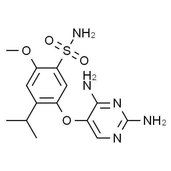 Benzenesulfonamide, 5-[(2,4-diamino-5-pyrimidinyl)oxy]-2-methoxy-4-(1-methylethyl)-