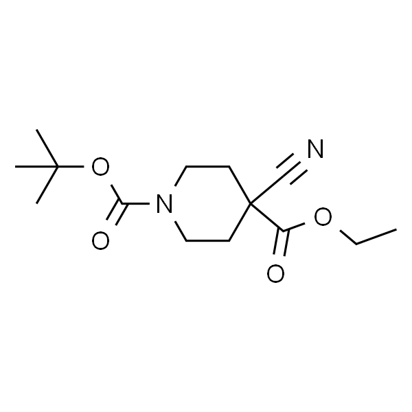 1-tert-Butyl 4-ethyl 4-cyanopiperidine-1，4-dicarboxylate