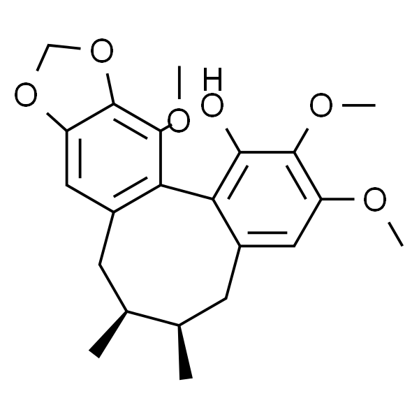 Benzo[3,4]cycloocta[1,2-f][1,3]benzodioxol-1-ol,5,6,7,8-tetrahydro-2,3,13-trimethoxy-6,7-dimethyl-, (6R,7S,13aR)-