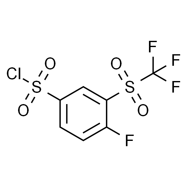 4-Fluoro-3-(trifluoromethylsulfonyl)benzenesulfonyl Chloride