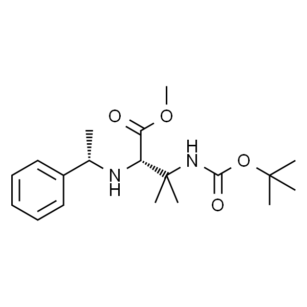 (S)-Methyl 3-((tert-butoxycarbonyl)amino)-3-methyl-2-(((S)-1-phenylethyl)amino)butanoate