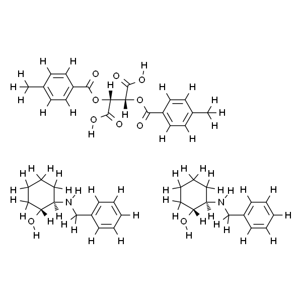 Butanedioic acid, 2,3-bis[(4-methylbenzoyl)oxy]-, (2R,3R)-, compd. with (1R,2R)-2-[(phenylmethyl)amino]cyclohexanol (1:2)