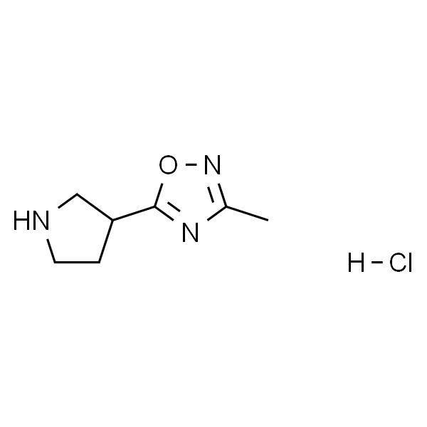 3-Methyl-5-(pyrrolidin-3-yl)-1,2,4-oxadiazole hydrochloride