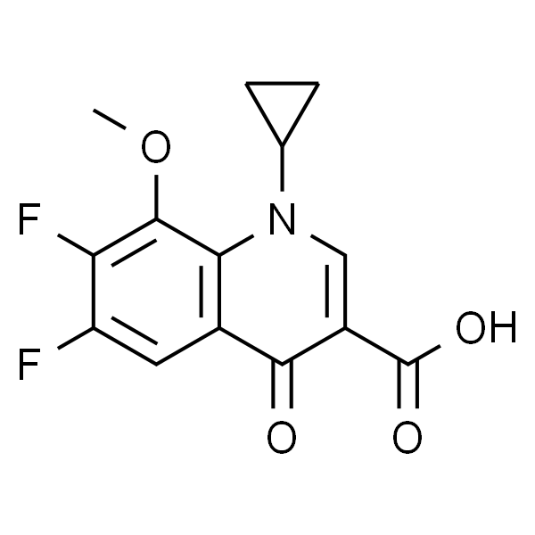 1-Cyclopropyl-6，7-difluoro-8-methoxy-4-oxo-1，4-dihydroquinoline-3-carboxylic acid
