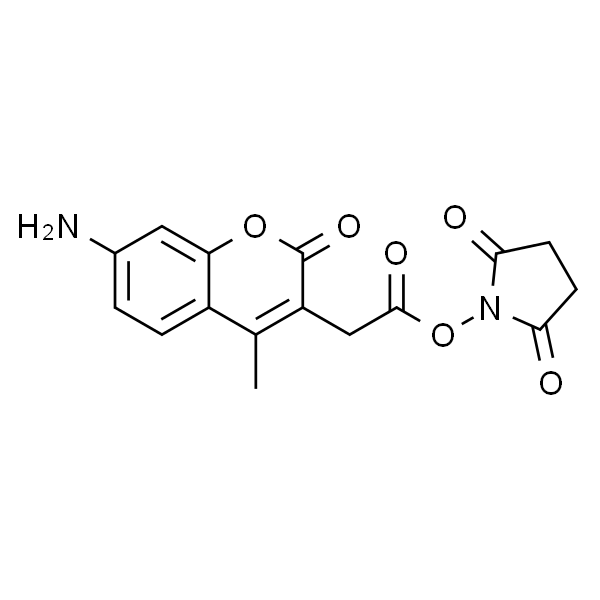 AMCA, SE  [7-Amino-4-methyl-3-coumarinacetic acid N-succinimidyl ester]