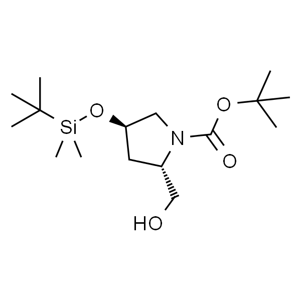 (2S，4R)-1-Boc-4-(tert-butyldimethylsilyloxy)-2-(hydroxymethyl)pyrrolidine