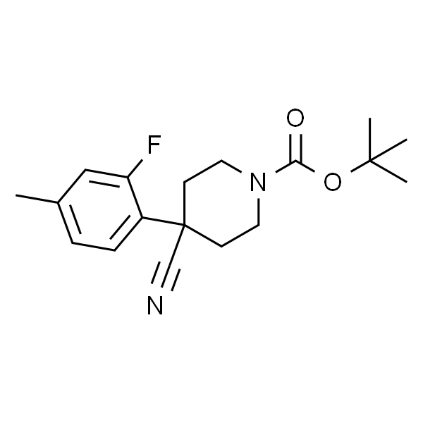 tert-Butyl 4-cyano-4-(2-fluoro-4-methylphenyl)piperidine-1-carboxylate