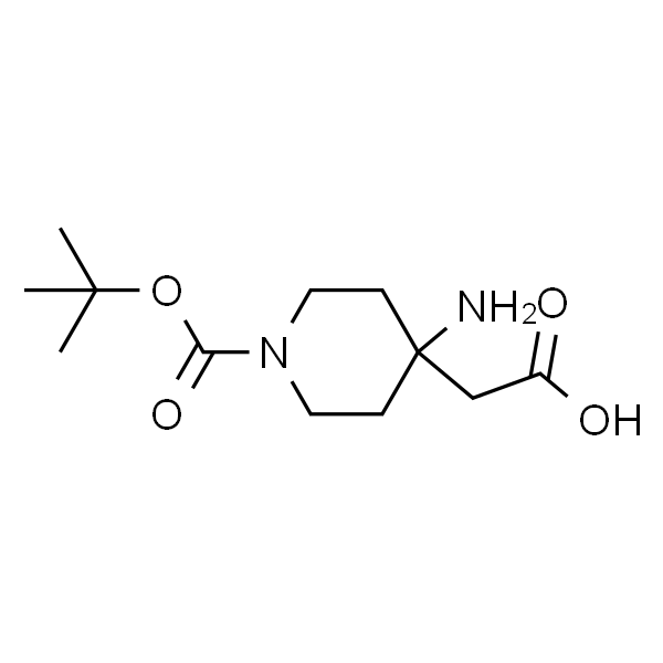 2-(4-Amino-1-(tert-butoxycarbonyl)piperidin-4-yl)acetic acid