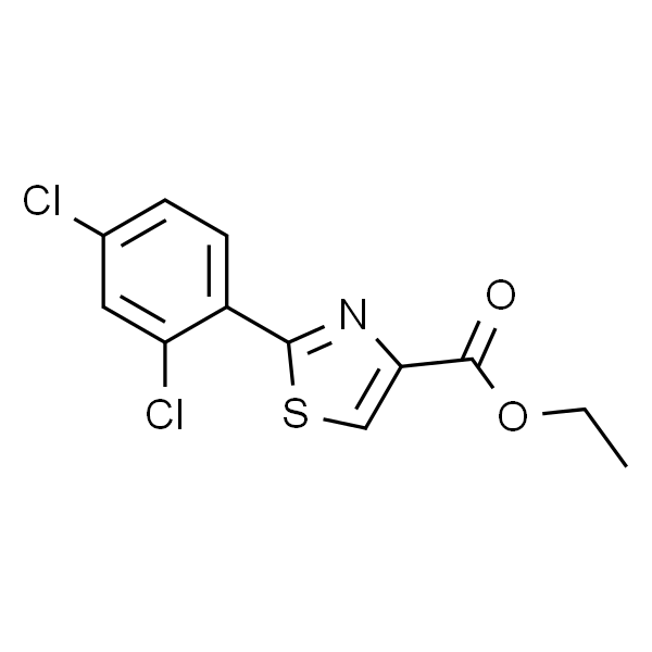Ethyl 2-(2，4-dichlorophenyl)thiazole-4-carboxylate