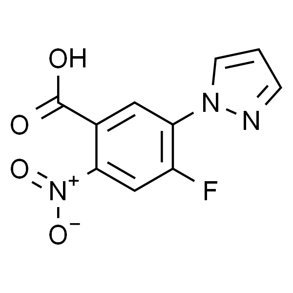 4-Fluoro-5-(1-pyrazolyl)-2-nitrobenzoic Acid