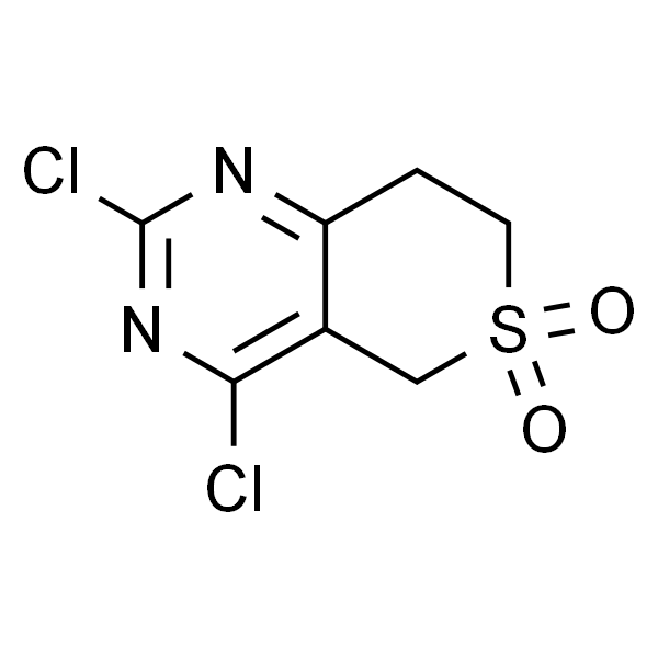 2，4-Dichloro-7，8-dihydro-5H-thiopyrano[4，3-d]pyrimidine 6，6-dioxide