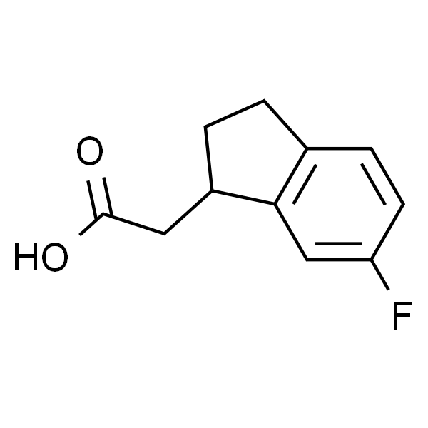 2-(6-Fluoro-2，3-dihydro-1H-inden-1-yl)acetic acid