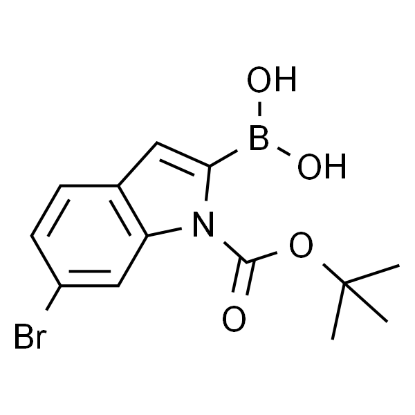 (6-Bromo-1-(tert-butoxycarbonyl)-1H-indol-2-yl)boronic acid