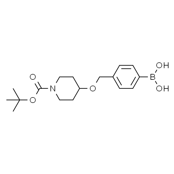 (4-(((1-(tert-butoxycarbonyl)piperidin-4-yl)oxy)methyl)phenyl)boronic acid