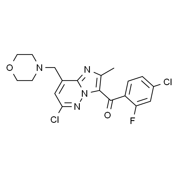 (4-Chloro-2-fluorophenyl)(6-chloro-2-methyl-8-(morpholinomethyl)imidazo[1,2-b]pyridazin-3-yl)methanone