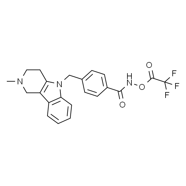 N-Hydroxy-4-((2-methyl-3,4-dihydro-1H-pyrido[4,3-b]indol-5(2H)-yl)methyl)benzamide 2,2,2-trifluoroacetate