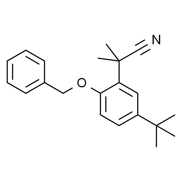 2-(2-(Benzyloxy)-5-(tert-butyl)phenyl)-2-methylpropanenitrile