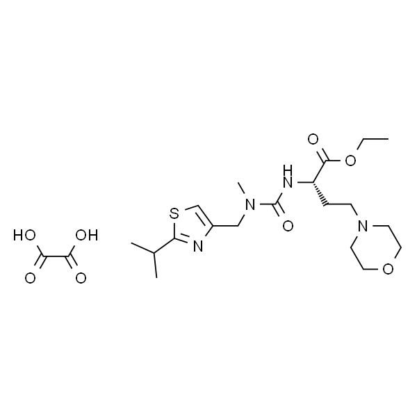 (S)-Ethyl 2-(3-((2-isopropylthiazol-4-yl)methyl)-3-methylureido)-4-morpholinobutanoate oxalate