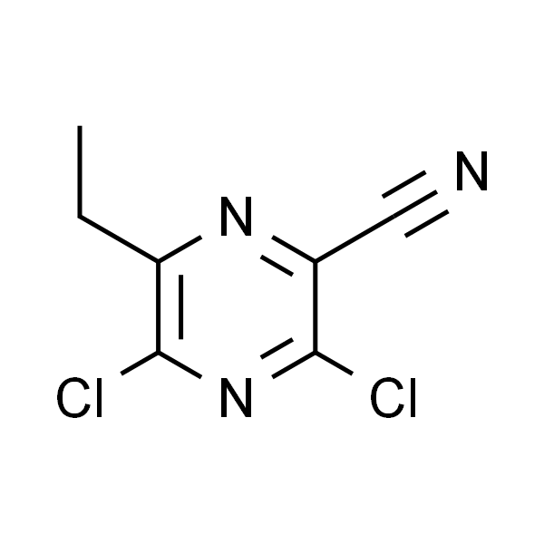 3，5-Dichloro-6-ethylpyrazine-2-carbonitrile