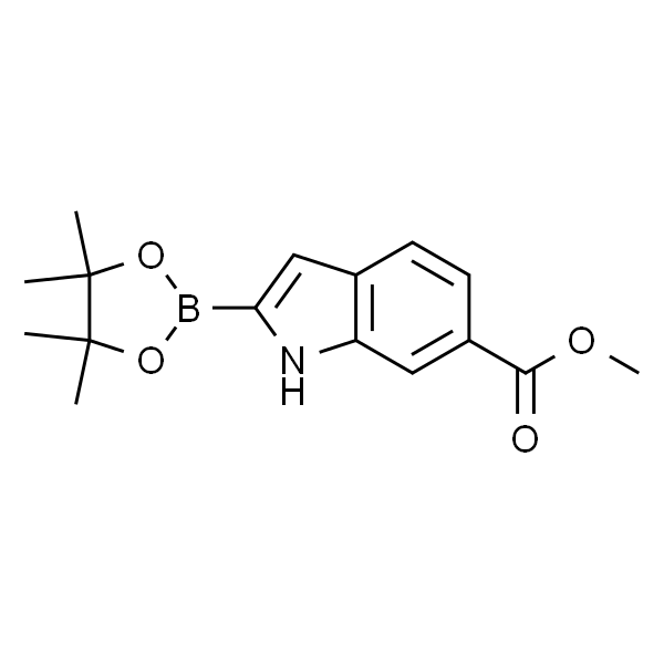 Methyl 2-(4，4，5，5-tetramethyl-1，3，2-dioxaborolan-2-yl)-1H-indole-6-carboxylate