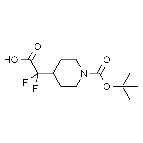 2-(1-(tert-butoxycarbonyl)piperidin-4-yl)-2,2-difluoroacetic acid