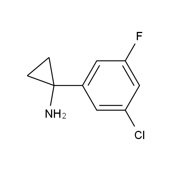 1-(3-chloro-5-fluorophenyl)cyclopropan-1-amine hydrochloride