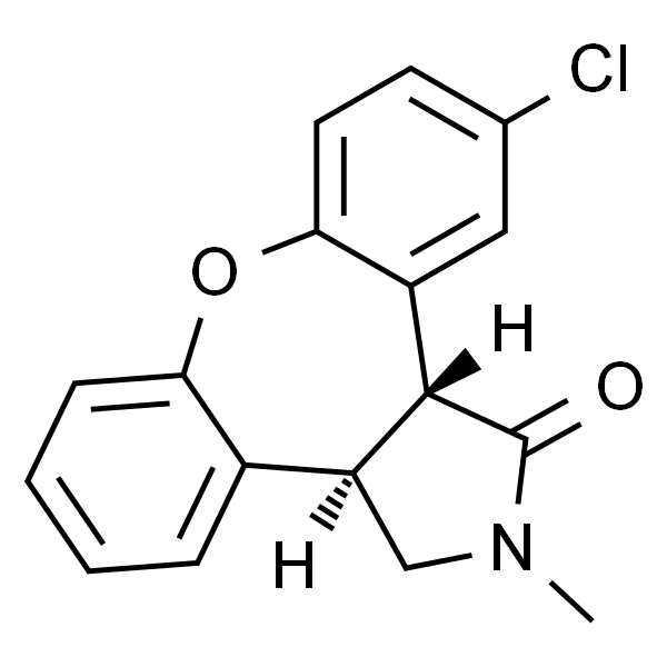trans-(+/-)-11-Chloro-2,3,3a,12b-tetrahydro-2-methyl-1H-dibenz[2,3:6,7]oxepino[4,5-c]pyrrol-1-one