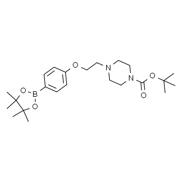tert-Butyl 4-(2-(4-(4,4,5,5-tetramethyl-1,3,2-dioxaborolan-2-yl)phenoxy)ethyl)piperazine-1-carboxylate