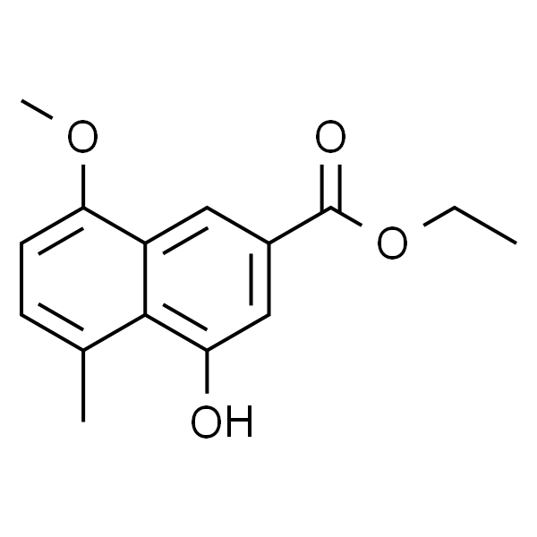 2-Naphthalenecarboxylic acid, 4-hydroxy-8-methoxy-5-methyl-, ethyl ester