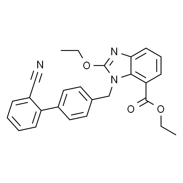 Ethyl 1-((2'-cyano-[1，1'-biphenyl]-4-yl)methyl)-2-ethoxy-1H-benzo[d]imidazole-7-carboxylate