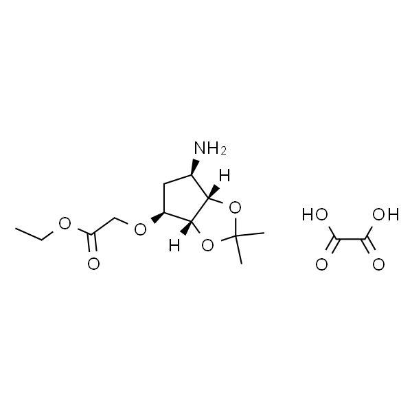 Ethyl 2-(((3aR,4S,6R,6aS)-6-amino-2,2-dimethyltetrahydro-3aH-cyclopenta[d][1,3]dioxol-4-yl)oxy)acetate oxalate
