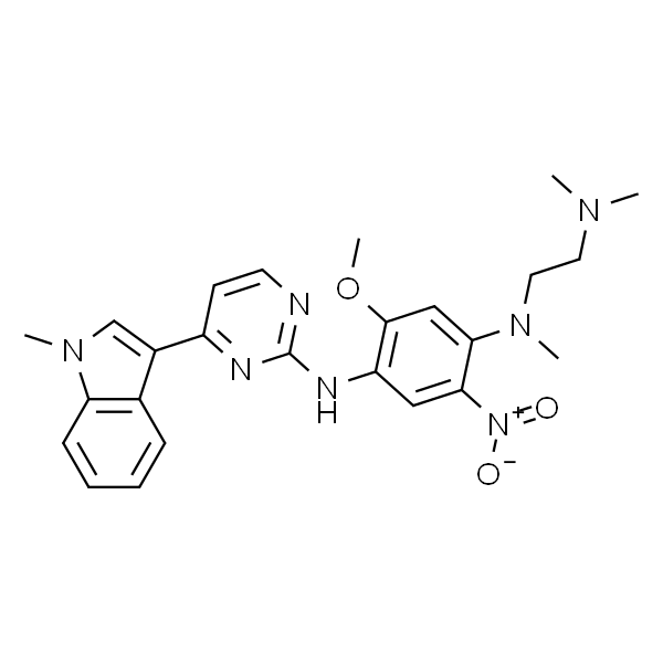 N1-(2-(Dimethylamino)ethyl)-5-methoxy-N1-methyl-N4-(4-(1-methyl-1H-indol-3-yl)pyrimidin-2-yl)-2-nitrobenzene-1,4-diamine