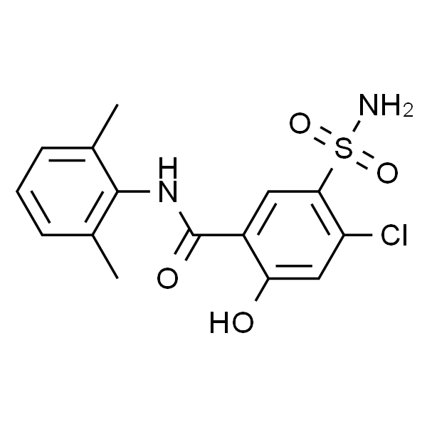 4-Chloro-N-(2，6-dimethylphenyl)-2-hydroxy-5-sulfamoylbenzamide