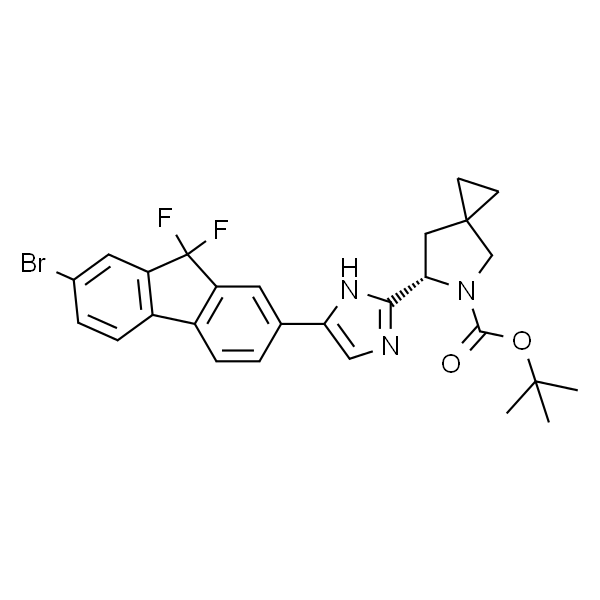 (S)-tert-Butyl 6-(5-(7-bromo-9,9-difluoro-9H-fluoren-2-yl)-1H-imidazol-2-yl)-5-azaspiro[2.4]heptane-5-carboxylate