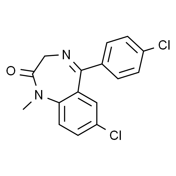 7-Chloro-1，3-dihydro-1-methyl-5-(4-chlorophenyl)-2H-1，4-benzodiazepin-2-one