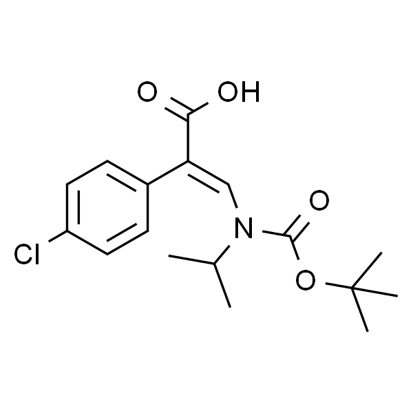 (E)-3-((tert-Butoxycarbonyl)(isopropyl)amino)-2-(4-chlorophenyl)acrylic acid