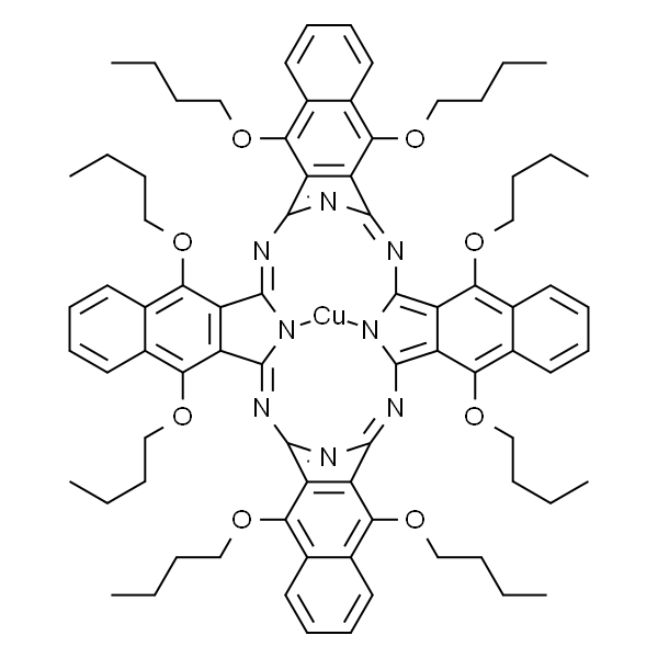 Copper(II) 5，9，14，18，23，27，32，36-Octabutoxy-2，3-naphthalocyanine