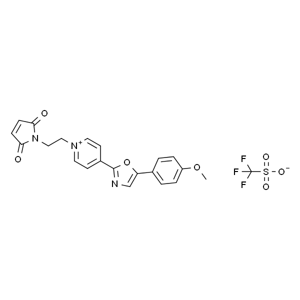1-[2-(Maleimido)ethyl]-4-[5-(4-methoxyphenyl)-2-oxazolyl] pyridinium triflate