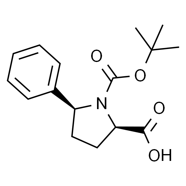 (2R,5S)-1-(tert-Butoxycarbonyl)-5-phenylpyrrolidine-2-carboxylic acid