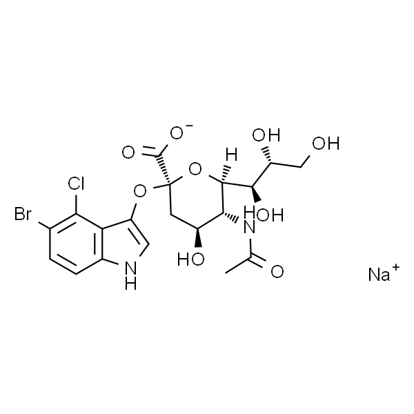 5-Bromo-4-chloro-3-indolyl α-D-N-acetylneuraminic acid sodium salt (X-NeuNAc)