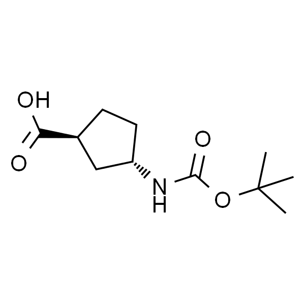 (1S,3S)-3-((tert-Butoxycarbonyl)amino)cyclopentanecarboxylic acid...