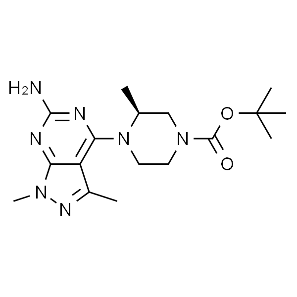 (S)-tert-Butyl 4-(6-amino-1,3-dimethyl-1H-pyrazolo[3,4-d]pyrimidin-4-yl)-3-methylpiperazine-1-carboxylate