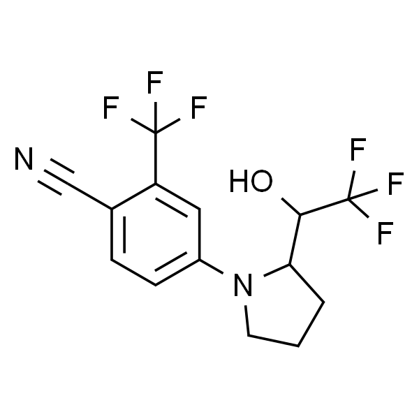 4-(2-(2，2，2-Trifluoro-1-hydroxyethyl)pyrrolidin-1-yl)-2-(trifluoromethyl)benzonitrile