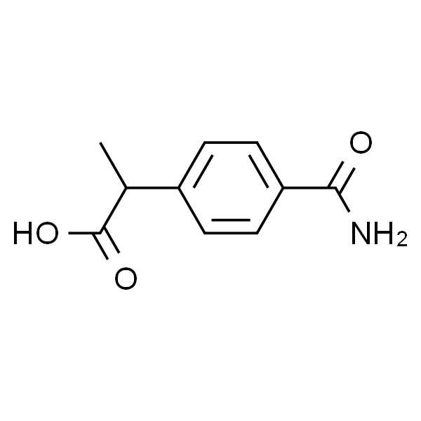 2-(4-Carbamoylphenyl)propanoic acid